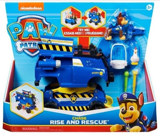 Psi Patrol: Funkcyjne Pojazdy Rise and Rescue Chase Psi Patrol
