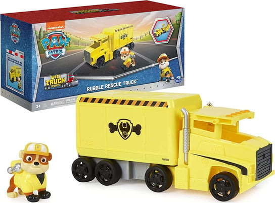 Psi Patrol Interaktywna Duża Ciężarówka X-Treme Truck 2w1 + figurka Rubble Spin Master