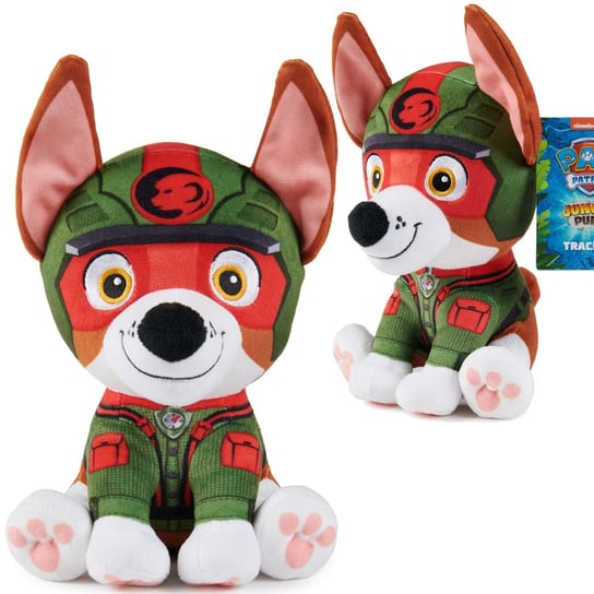 Psi Patrol Jungle Pups Maskotka Tracker pluszak miękka przytulanka Piesek 18 cm Psi Patrol
