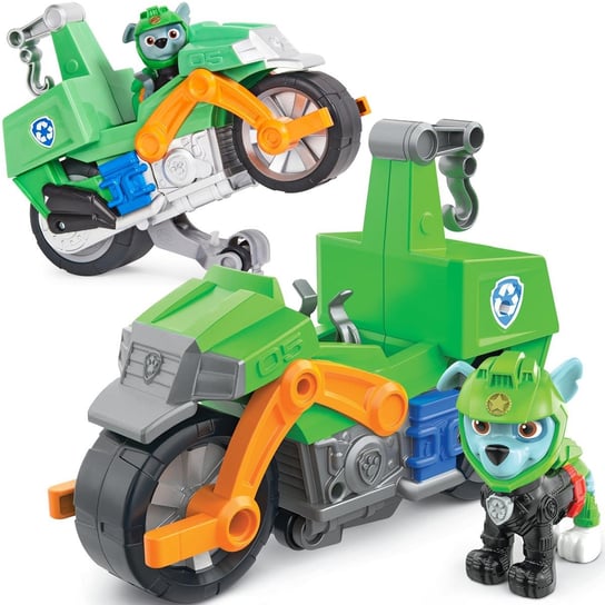 Psi Patrol Moto Pups Rocky figurka i motocykl deluxe Spin Master Spin Master