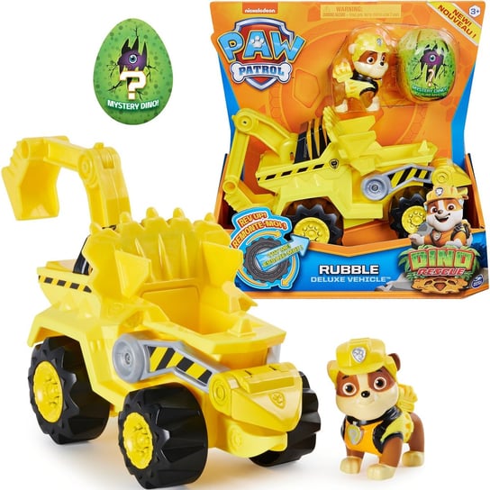 Psi Patrol, pojazd z figurką Dino Rescue Rubble Spin Master