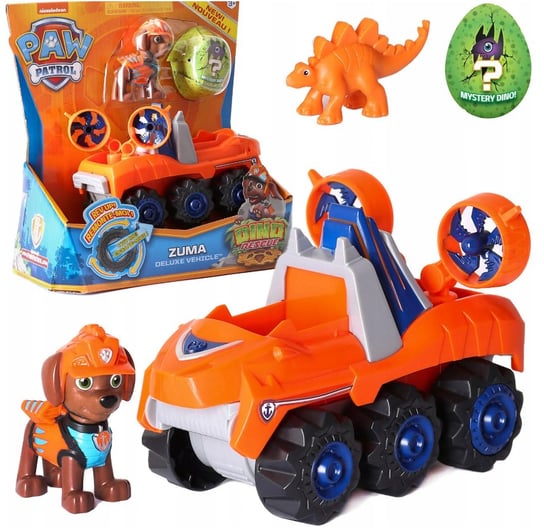 Psi Patrol , pojazd z figurką Dino Rescue Zuma Spin Master