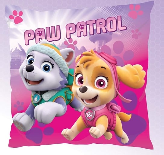 Psi Patrol, Powłoczka na jasiek, 3D, 40x40 cm, Różowa Detexpol