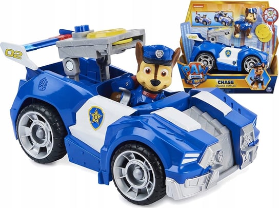 Psi Patrol Zestaw Figurka Deluxe Chase + Pojazd Spin Master