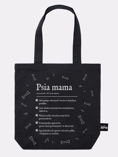PSIA MAMA / torba bawełniana / czarna Nadwyraz.com