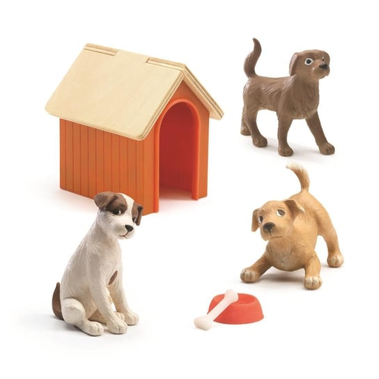 Psy figurki do domku dla lalek Djeco Djeco
