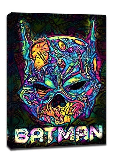 PsychoSkulls, Batman, DC Comics - obraz na płótnie 60x80 cm Galeria Plakatu