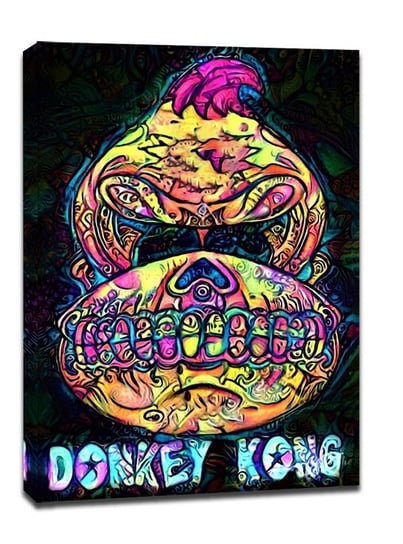 PsychoSkulls, Donkey Kong Nintendo - obraz na płótnie 40x50 cm Galeria Plakatu