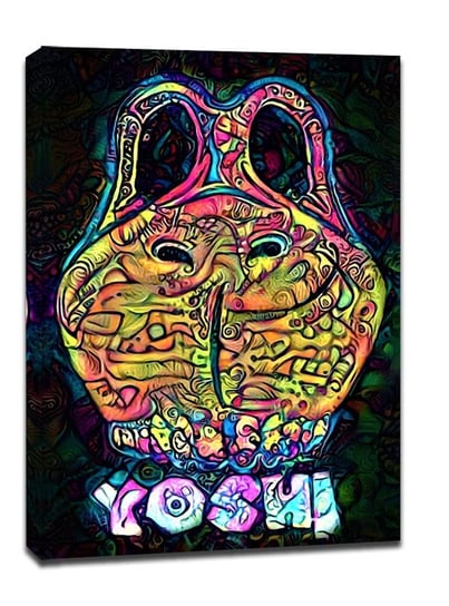 PsychoSkulls, Yoshi, Mario Nintendo - obraz na płótnie 40x60 cm Galeria Plakatu