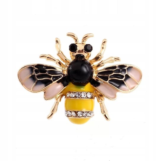 Pszczółka broszka z cyrkoniami Pinets