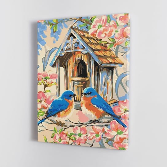 Ptasi dwór - Malowanie po numerach 30x40 cm ArtOnly