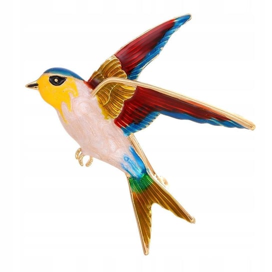 Ptaszek kolorowy broszka Pinets