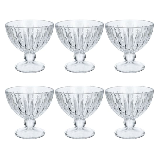 Pucharki szklane do lodów deserów zestaw 6 sztuk 280 ml Altom Design Venus Altom