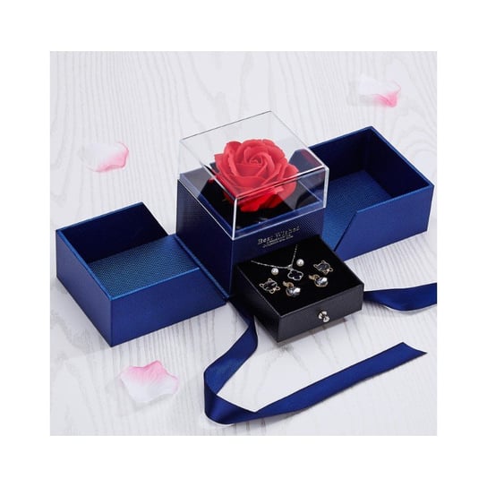 Pudełeczko Walentynkowe Na Biżuterię Wieczna Róża Pdoz17Gran Inna marka