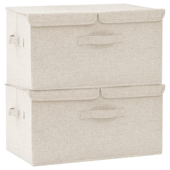 Pudełka do przechowywania - kremowe, 50x30x25 cm,  / AAALOE Inna marka