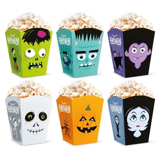 Pudełka na popcorn Halloween PartyPal