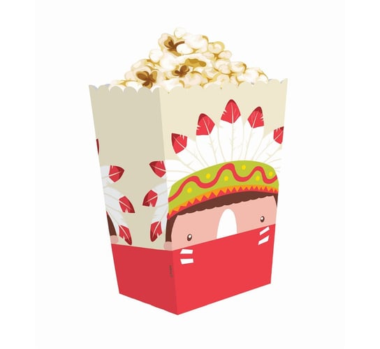 Pudełka na popcorn, Indianin, 4 sztuki GoDan