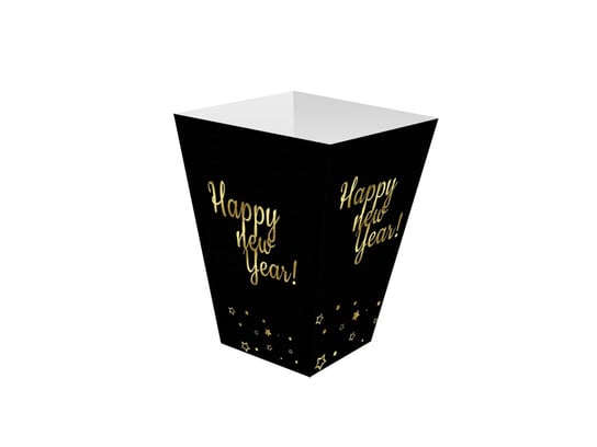 Pudełka na popcorn na sylwestra Happy New Year, 6 szt. Congee