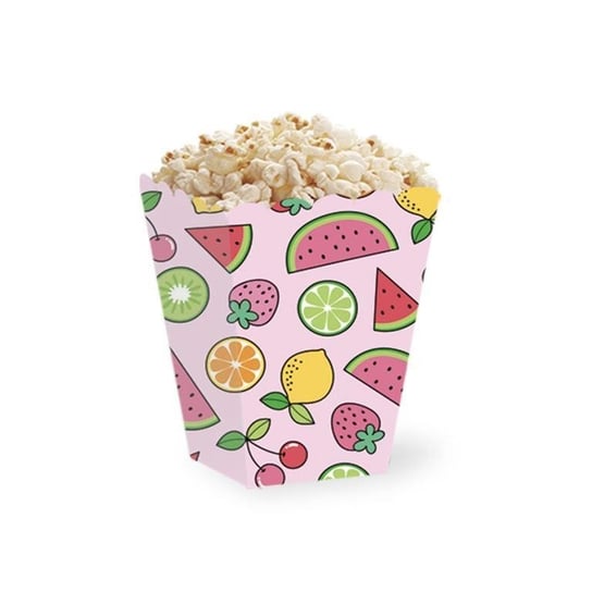 Pudełka na popcorn Summer party owoce- 5 sztuk przekąski PartyPal