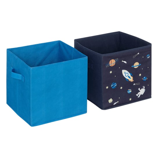 Pudełka na zabawki do regału typu kallax SPACE, 2 sztuki, 29 x 29 x 29 cm Atmosphera for kids