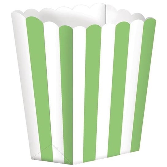 Pudełka Papierowe Zielono-Białe Amscan