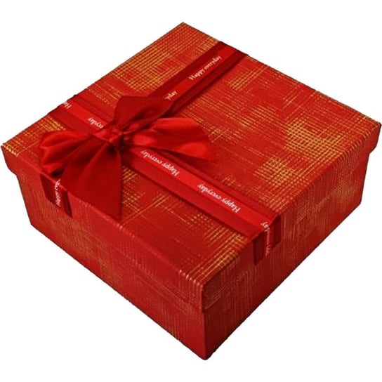 Pudełko 19x19x9cm czerwone GIFTTOP