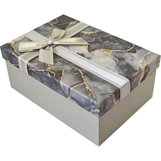 Pudełko 21x14x8cm szare GIFTTOP