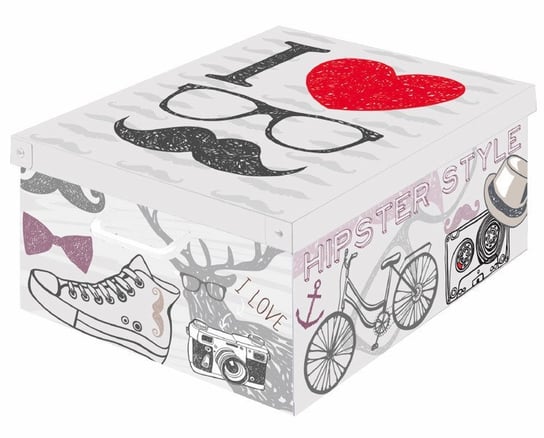 Pudełko dekoracyjne LAVATELLI kartonowe, białe, 24x39x50 cm Lavatelli