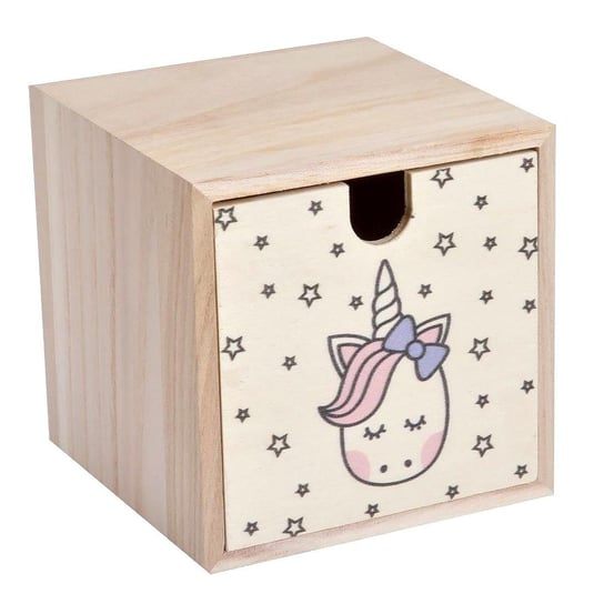 Pudełko drewniane dla dzieci UNICORN, motyw Jednorożca Douceur d'intérieur