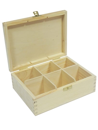Pudełko Drewniane Na Herbaty 6 Ozdobne Dekoracyjne Siima