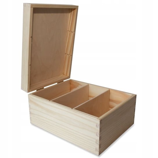 Pudełko Drewniane Na Koperty Przegrody Decoupage Creative Deco