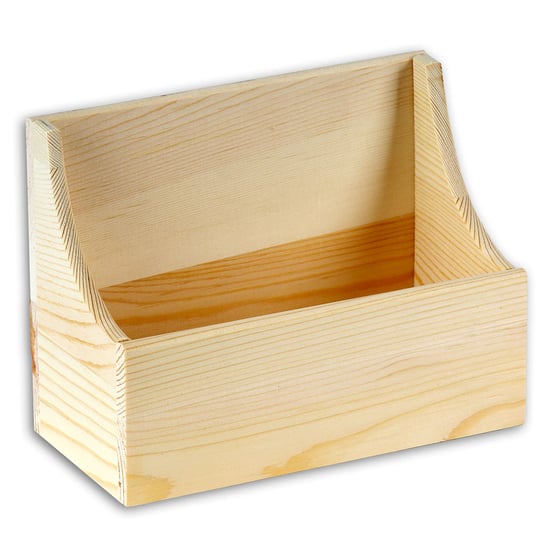 Pudełko drewniane, przybornik Basic