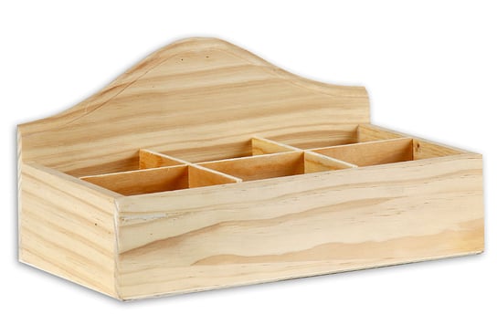 Pudełko drewniane sześciodzielne, otwarte Basic