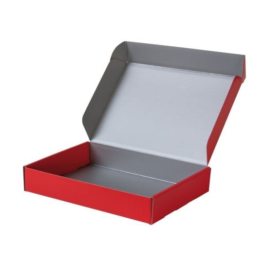Pudełko Fasonowe Na Prezent Czerwono-Srebrne Siima
