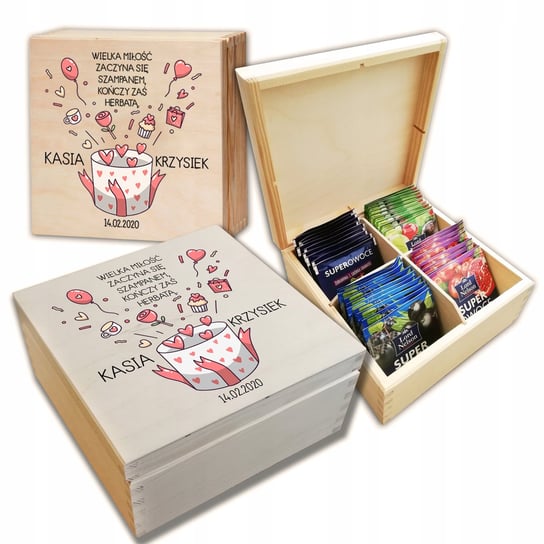 Pudełko + Herbata Walentynki Dzień Kobiet Nadruk 4 Inna marka