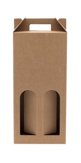 Pudełko karbowane, na dwa wina, 17,5x8,5x36 cm Neopak