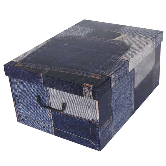 Pudełko kartonowe MISS SPACE, granatowe, 24x37x51 cm Miss space