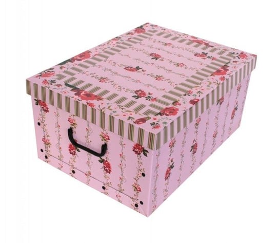 Pudełko kartonowe MISS SPACE, różowe, 16x30x37 cm Miss space