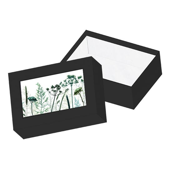 Pudełko kartonowe na zdjęcia 10x15 cm, Roślinne, czarne Empik Foto