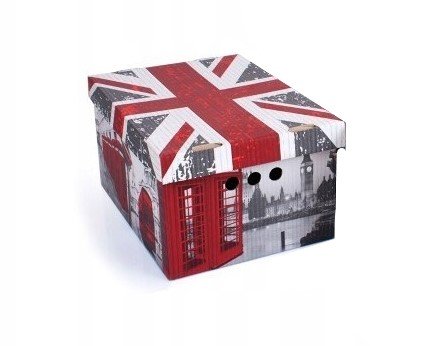 Pudełko kartonowe ozdobne dekoracyjne do pokoju salonu Londyn A4 Inna marka
