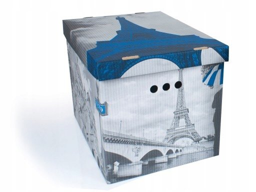 Pudełko kartonowe ozdobne dekoracyjne do pokoju salonu Paris XL DekorHome