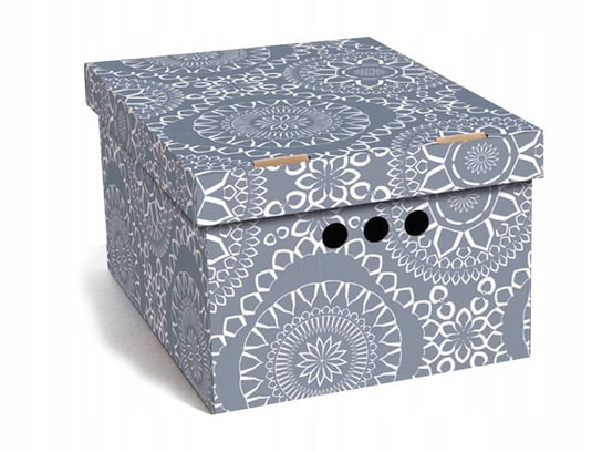 Pudełko kartonowe ozdobne dekoracyjne na ubrania Maroko szare A4 Inna marka