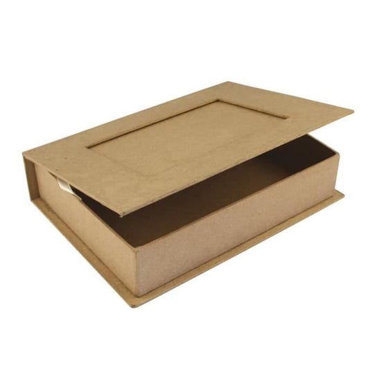 Pudełko - książka maché FSC Recycled 100%, 22,8x16x5cm, przód ramka s. zdjęcie {kolor} Inna marka
