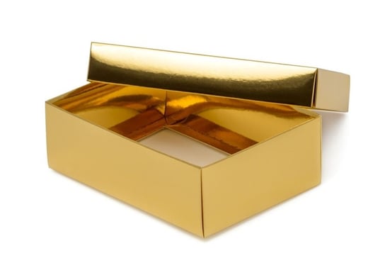 Pudełko laminowane 140x100x47mm złote Neopak