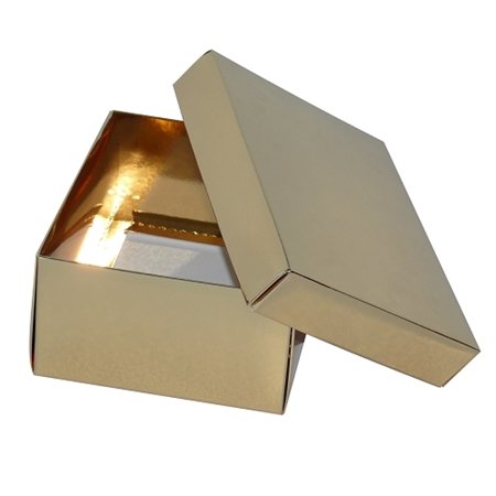 Pudełko laminowane, 160x125x70mm, złote Neopak