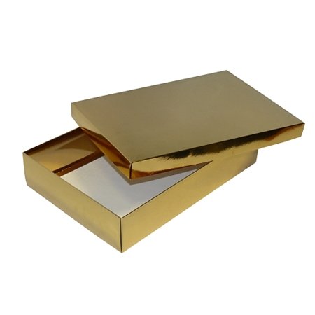 Pudełko laminowane, 350x240x70mm, złote Neopak