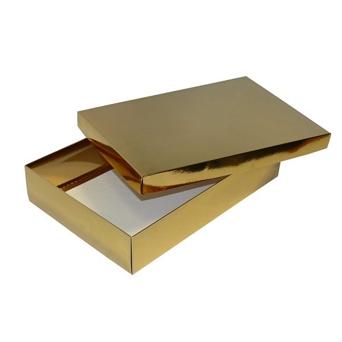 Pudełko laminowane, złote Neopak