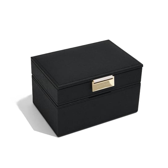 Pudełko na biżuterię 2-poziomowe (czarne) Mini Classic Stackers Stackers