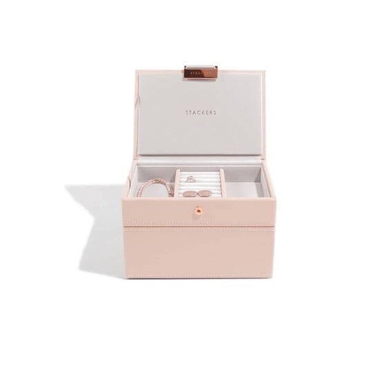 Pudełko na biżuterię podwójne (różowe) Mini Stackers Stackers