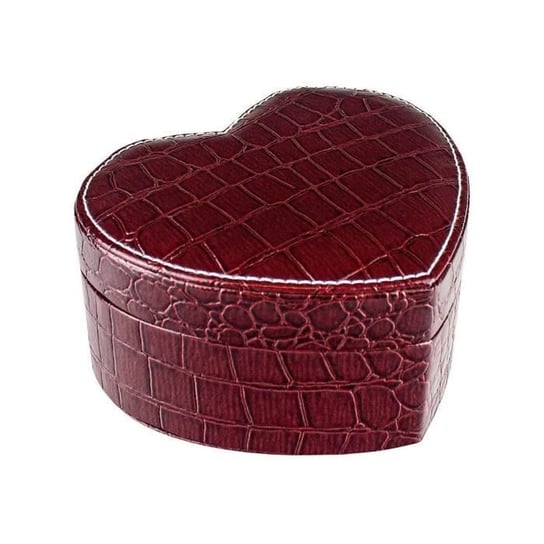 Pudełko na biżuterię w kształcie serca - Burgund Inna marka